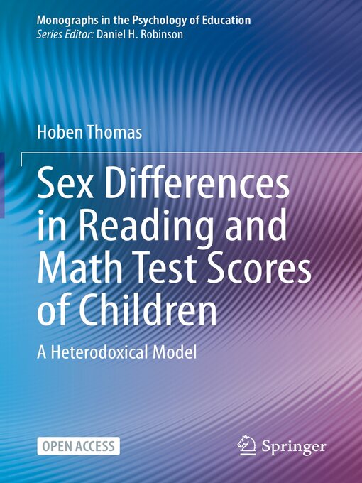 Title details for Sex Differences in Reading and Math Test Scores of Children by Hoben Thomas - Available